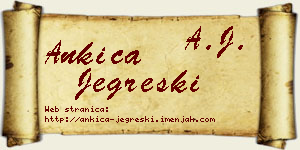 Ankica Jegreški vizit kartica